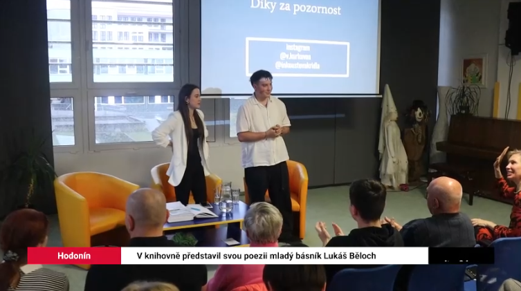 Podívejte se na reportáž z autorského čtení, kde nás Lukáš Běloch provedl svými jednotlivými básněmi, které představila Viktorie Kurková.